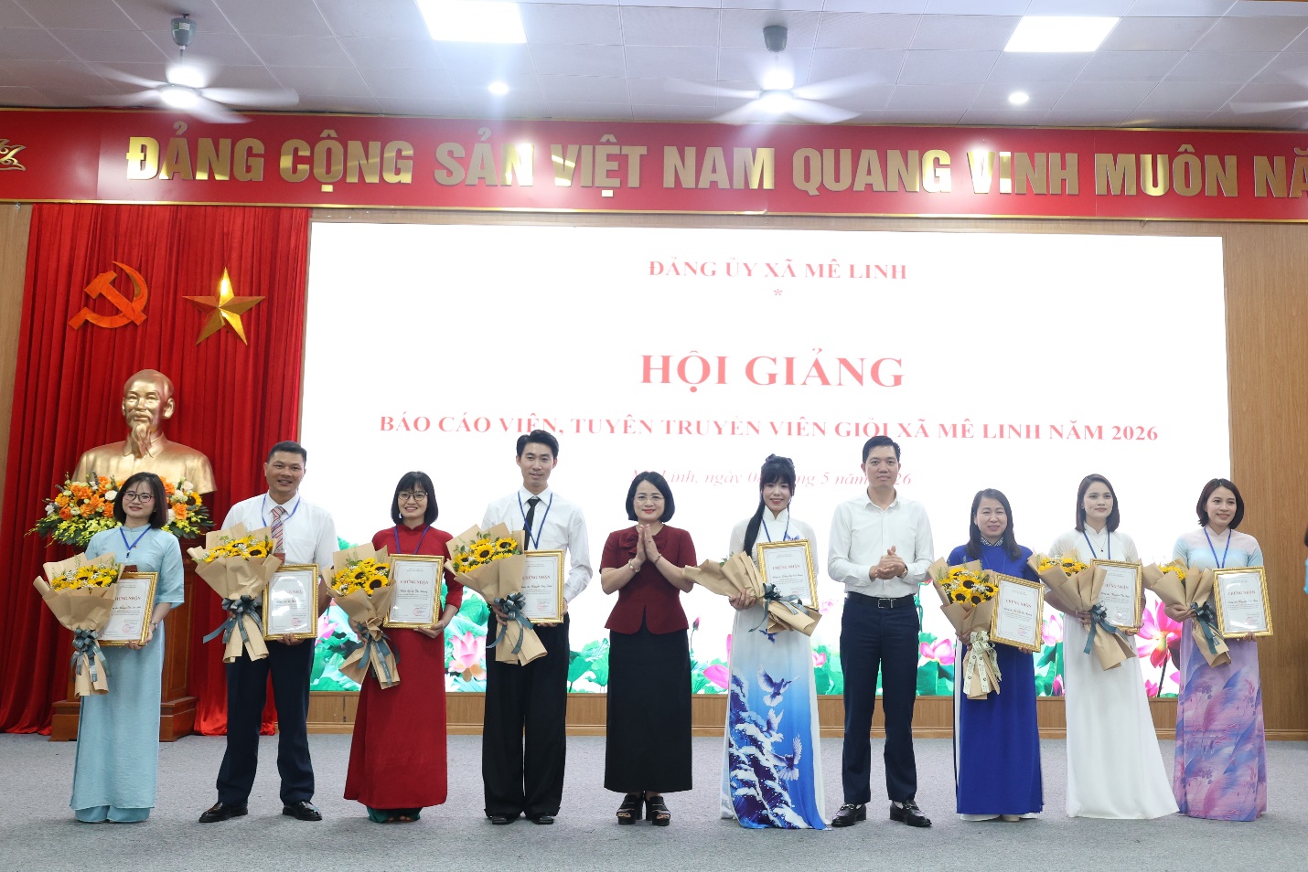 Xã Mê Linh tổ chức Hội giảng Báo cáo viên, Tuyên truyền viên giỏi năm 2026- Ảnh 7.