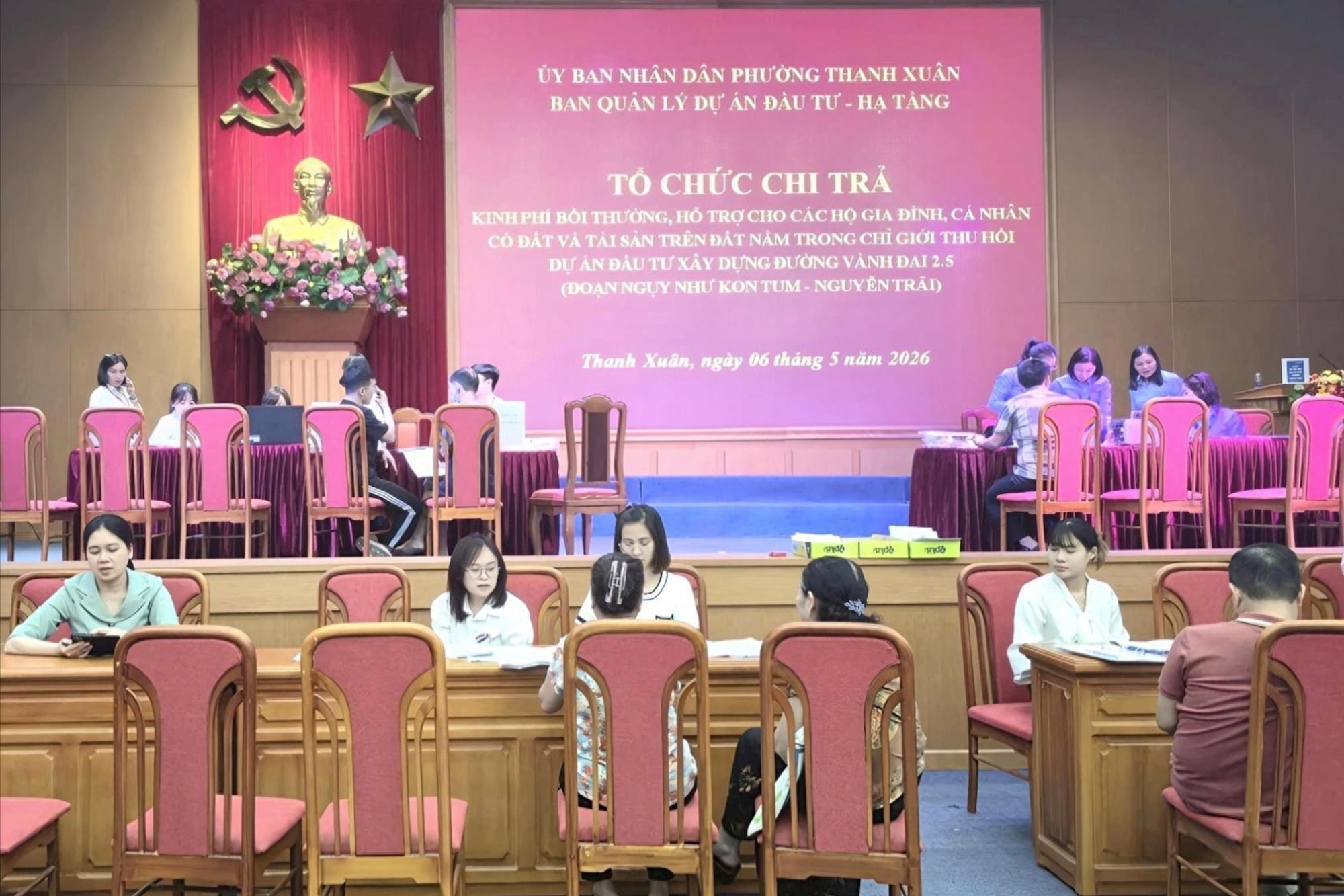 Phường Thanh Xuân tổng lực chi trả tiền bồi thường, tái định cư, bàn giao mặt bằng Vành đai 2,5- Ảnh 3.