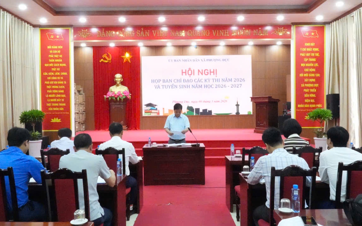Xã Phượng Dực triển khai công tác tuyển sinh và tổ chức các kỳ thi năm 2026