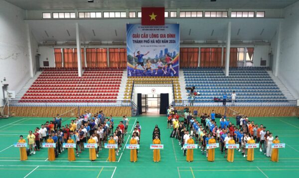 Quảng Bị tham gia tranh tài tại Giải cầu lông gia đình thành phố Hà Nội năm 2026- Ảnh 3.