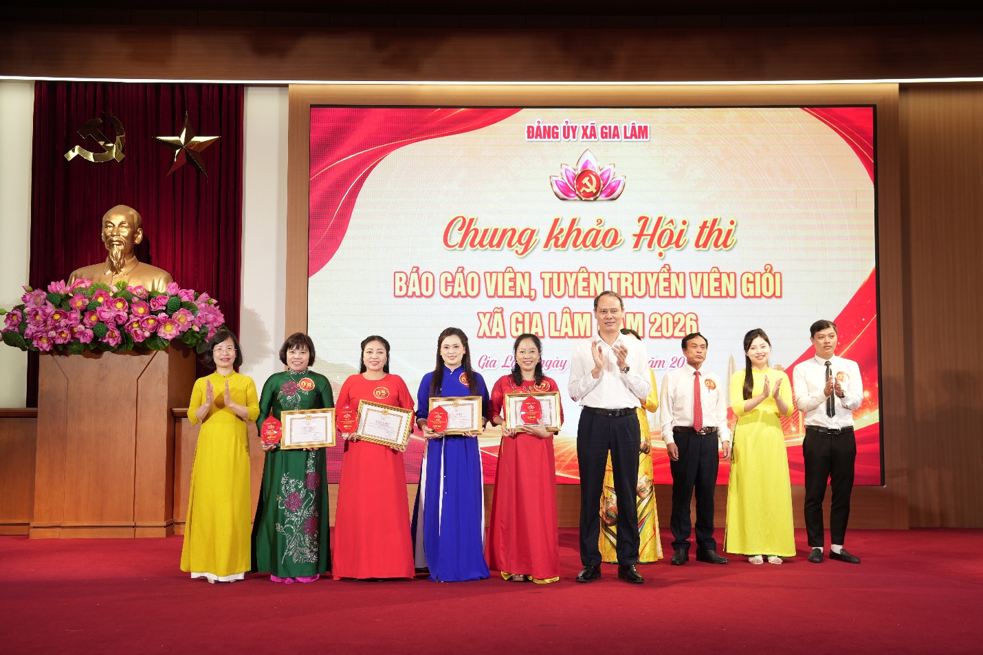 Xã Gia Lâm: Sôi nổi Chung khảo Hội thi Báo cáo viên, tuyên truyền viên giỏi năm 2026- Ảnh 9.