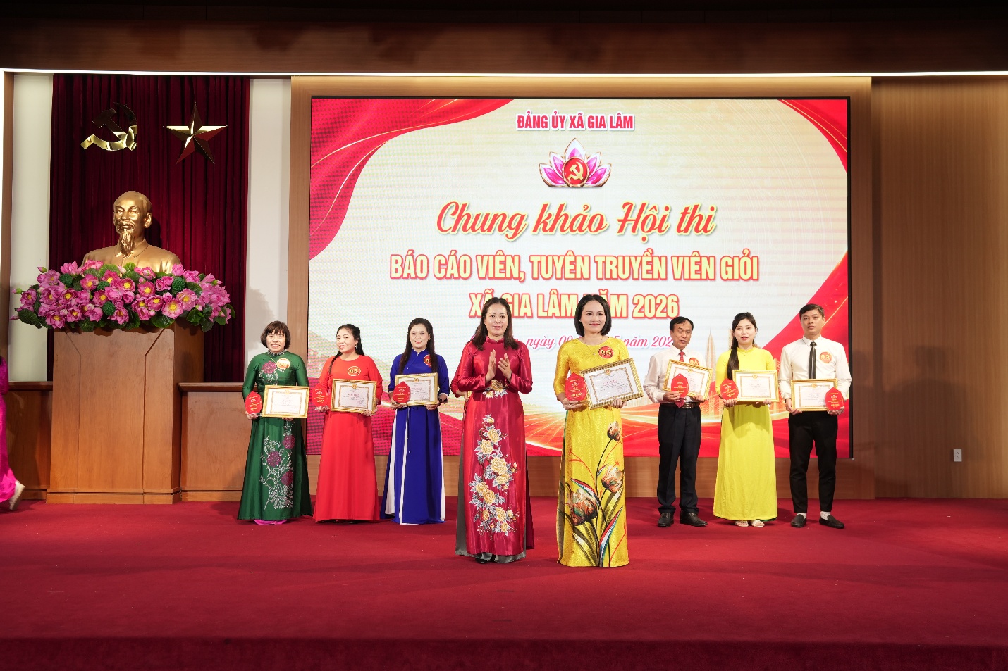 Xã Gia Lâm: Sôi nổi Chung khảo Hội thi Báo cáo viên, tuyên truyền viên giỏi năm 2026- Ảnh 11.