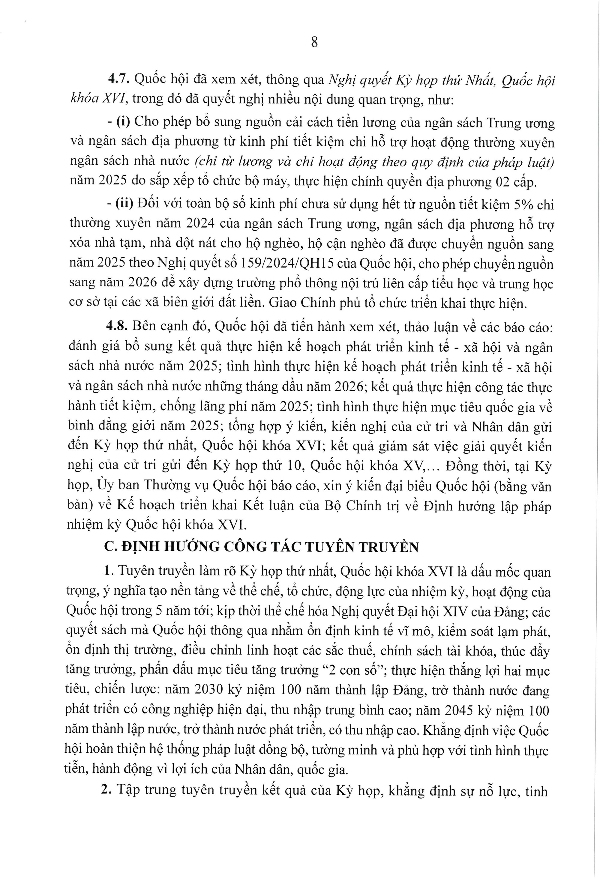 Đề cương tuyên truyền kết quả Kỳ họp thứ nhất, Quốc hội khóa XVI- Ảnh 8.