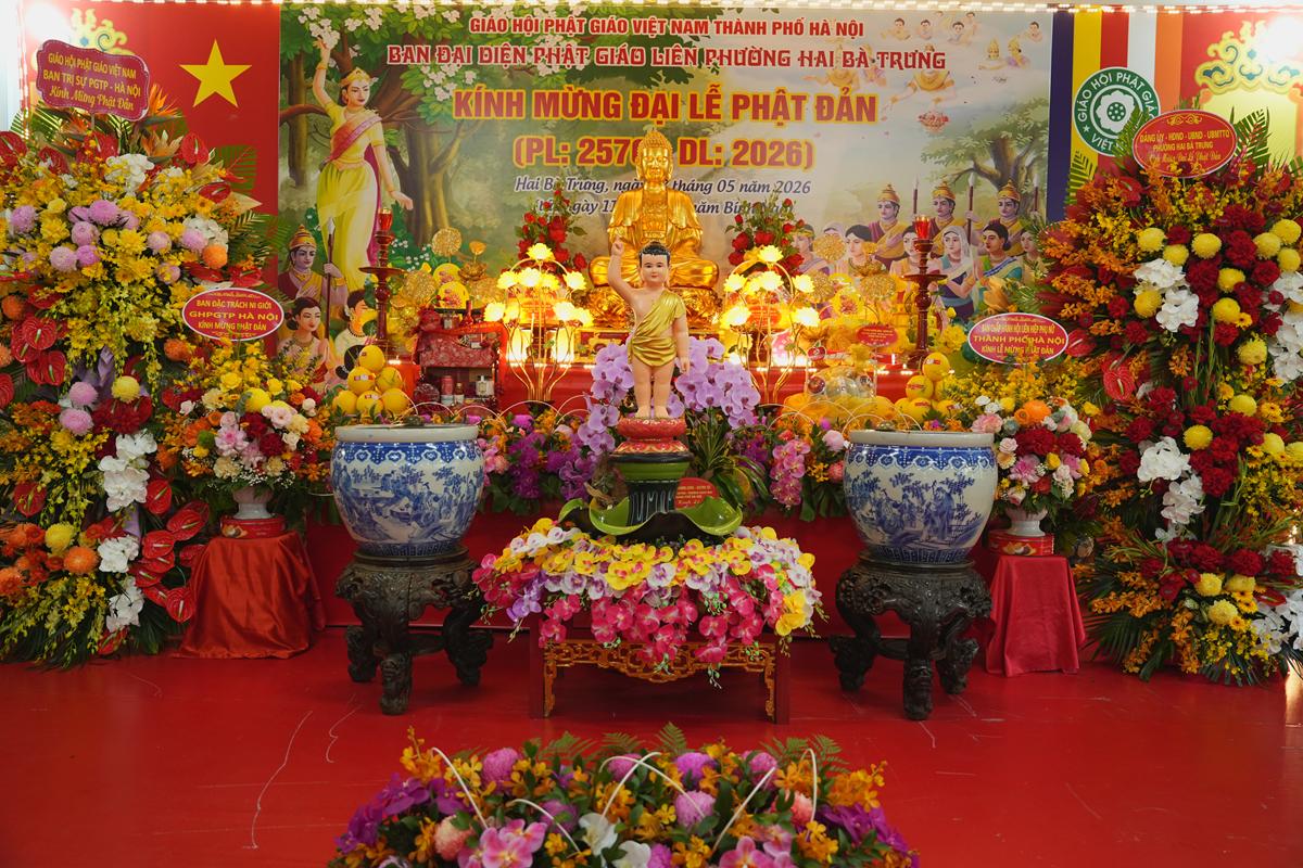 Phường Hai Bà Trưng: Đại lễ Phật đản PL.2570 của Ban đại diện Phật giáo liên phường Hai Bà Trưng thành tựu viên mãn- Ảnh 14.