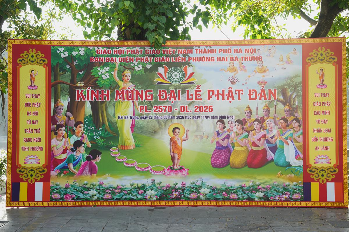 Phường Hai Bà Trưng: Đại lễ Phật đản PL.2570 của Ban đại diện Phật giáo liên phường Hai Bà Trưng thành tựu viên mãn- Ảnh 5.