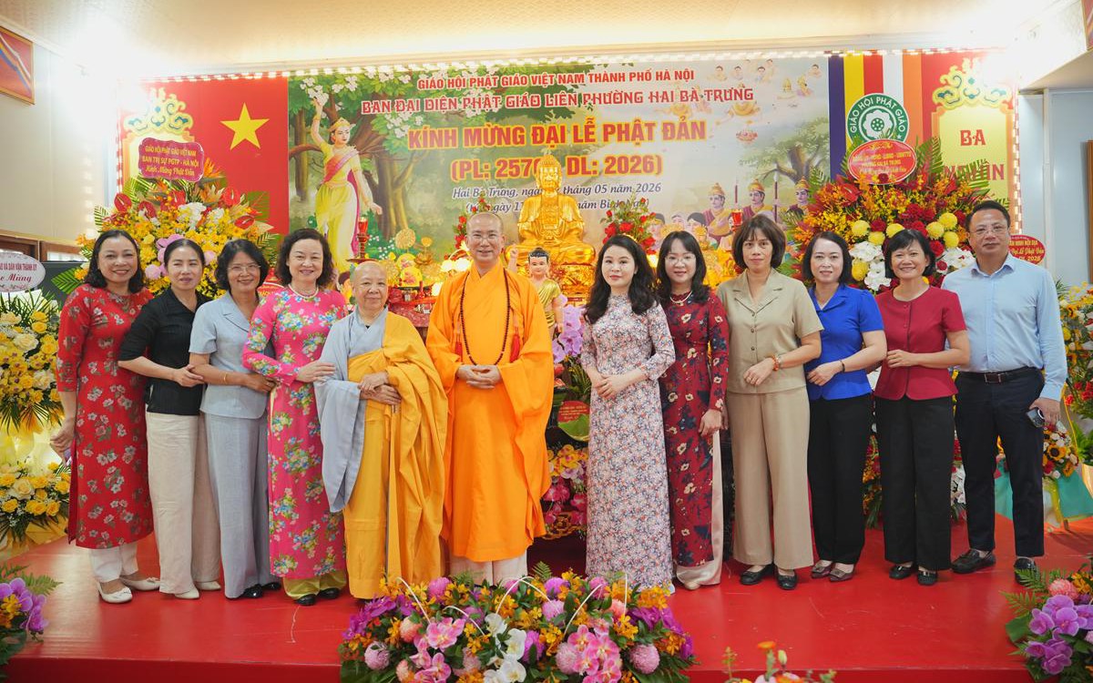 Phường Hai Bà Trưng: Đại lễ Phật đản PL.2570 của Ban đại diện Phật giáo liên phường Hai Bà Trưng thành tựu viên mãn