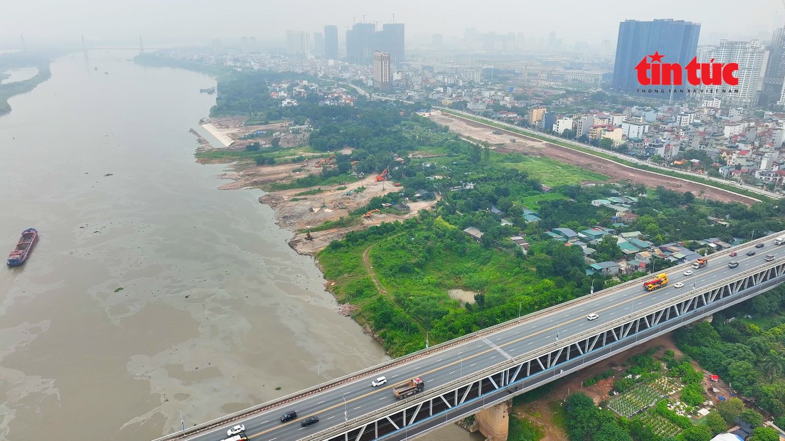 Toàn cảnh dự án công viên Phú Thượng thuộc trục cảnh quan sông Hồng- Ảnh 1.