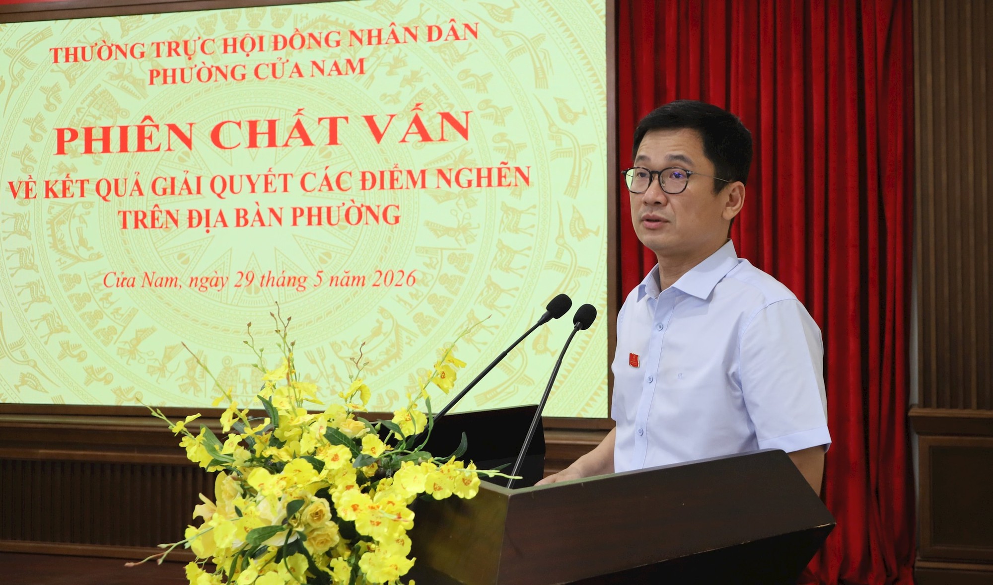 HĐND phường Cửa Nam kiện toàn nhân sự chủ chốt và chất vấn về giải quyết các điểm nghẽn- Ảnh 4.