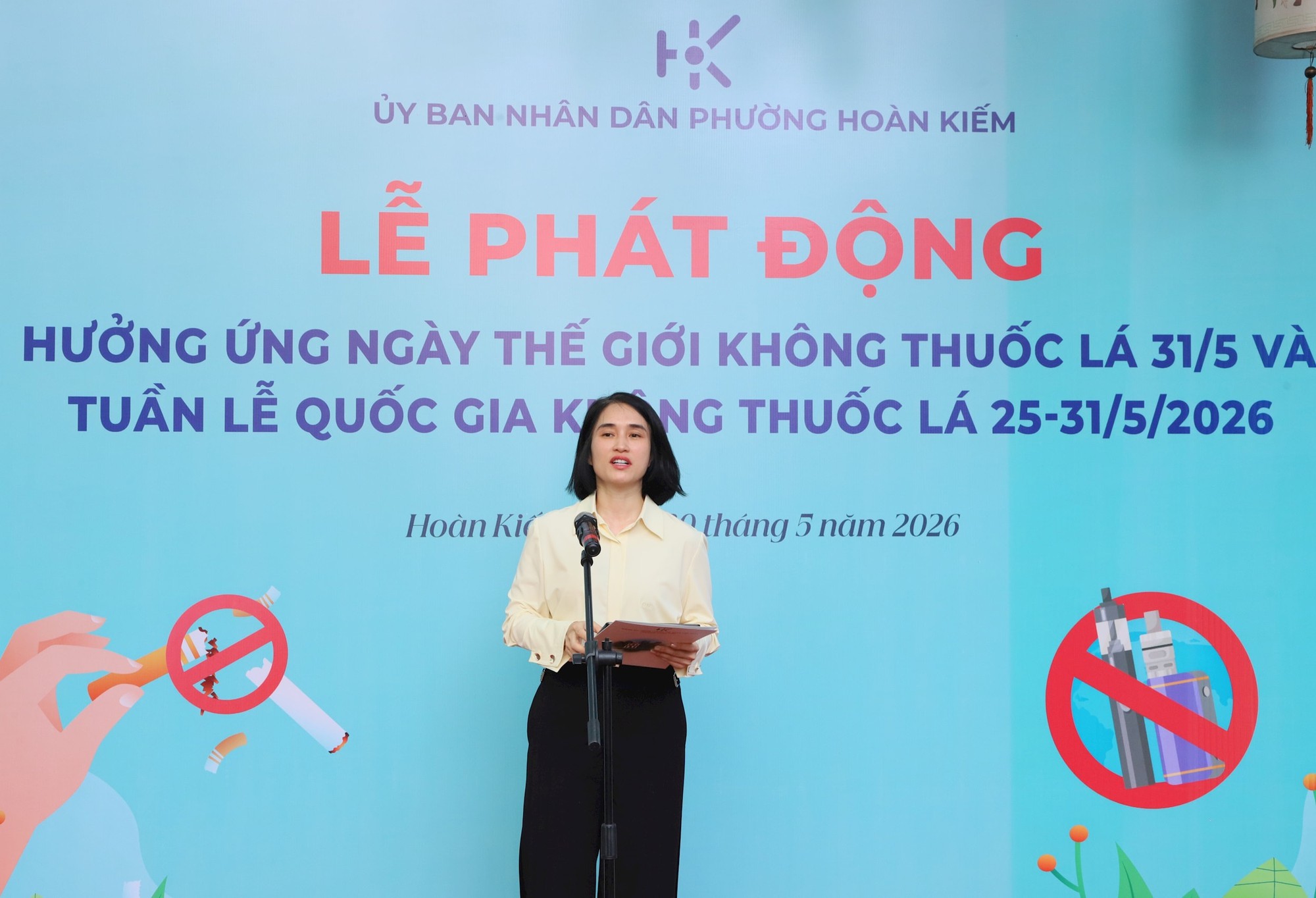 Phường Hoàn Kiếm nỗ lực xây dựng cộng đồng an toàn, không khói thuốc- Ảnh 1.
