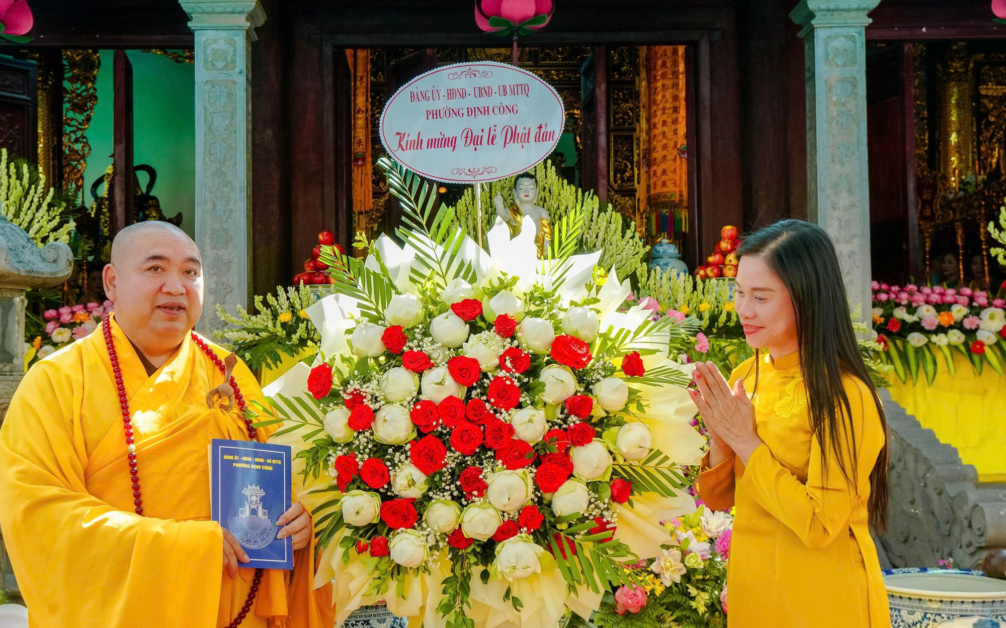 LÃNH ĐẠO PHƯỜNG ĐỊNH CÔNG THAM DỰ ĐẠI LỄ PHẬT ĐẢN PHẬT LỊCH 2570 - DƯƠNG LỊCH 2026 TẠI CHÙA LỦ