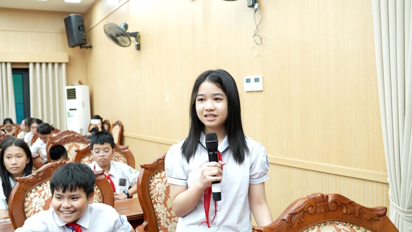 50 "đại biểu nhí" sôi nổi đóng góp ý kiến cho kỳ họp giả định HĐND trẻ em xã Hoài Đức năm 2026- Ảnh 7.