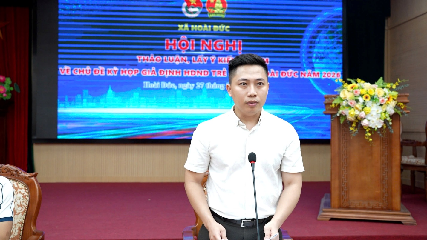 50 "đại biểu nhí" sôi nổi đóng góp ý kiến cho kỳ họp giả định HĐND trẻ em xã Hoài Đức năm 2026- Ảnh 10.
