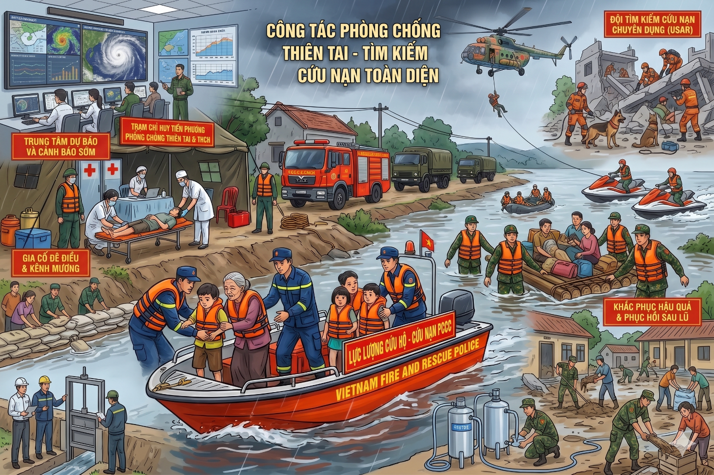XÃ ĐÔNG ANH TĂNG CƯỜNG CÔNG TÁC PHÒNG, CHỐNG THIÊN TAI VÀ TÌM KIẾM CỨU NẠN NĂM 2026- Ảnh 1.