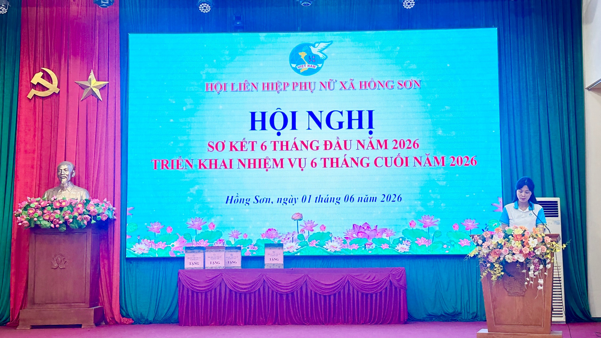 Hội LHPN xã Hồng Sơn sơ kết công tác Hội 6 tháng đầu năm và triển khai nhiệm vụ 6 tháng cuối năm 2026- Ảnh 3.