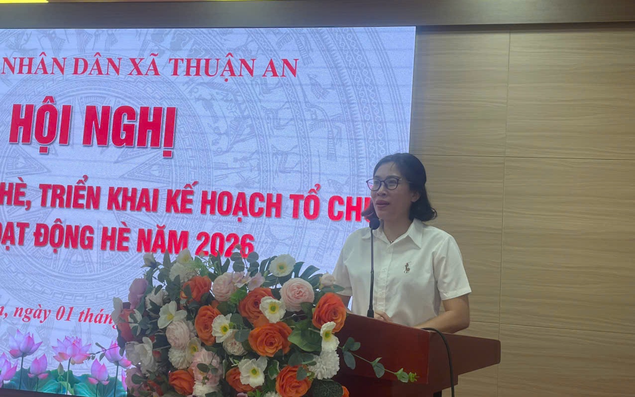 Giao ban Ban chỉ đạo hè xã Thuận An