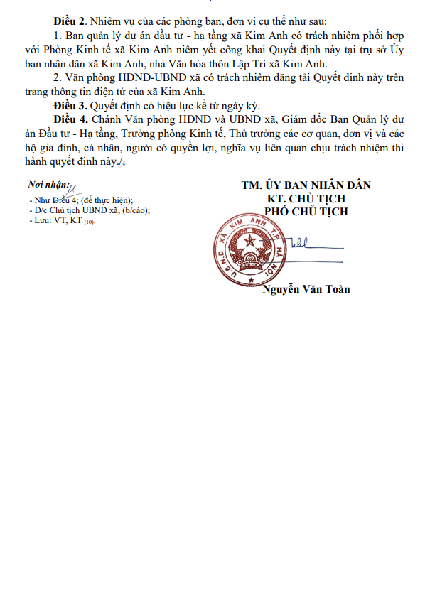 Quyết định về việc hủy bỏ Quyết định phê duyệt phương án bồi thường, hỗ trợ khi Nhà nước thu hồi đất để thực hiện dự án: Đầu tư xây dựng hạ tầng kỹ thuật Khu công nghiệp sạch Sóc Sơn (Địa phận thôn Lập Trí - Xã kim anh)- Ảnh 4.