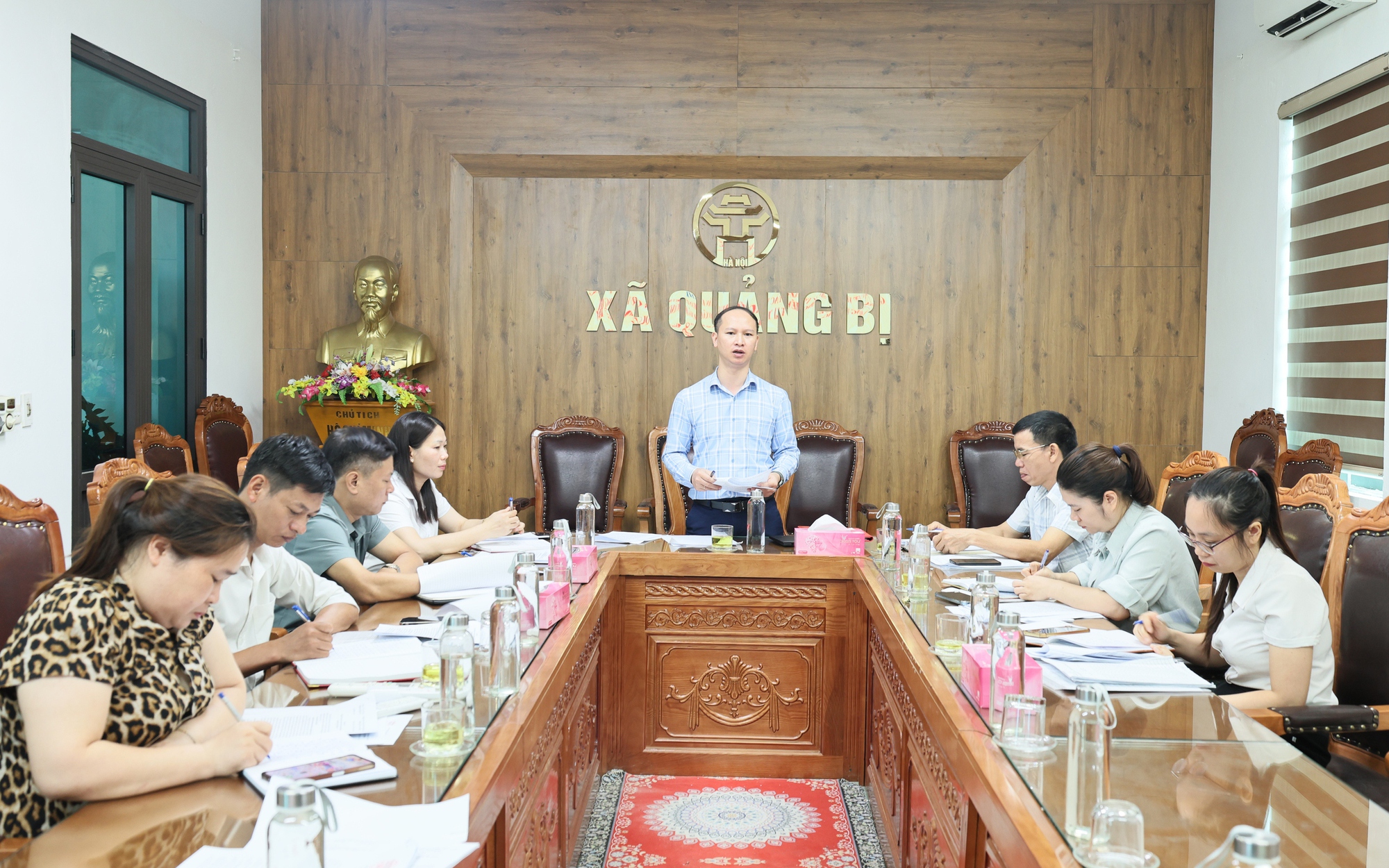 Ban Kinh tế - Ngân sách HĐND xã Quảng Bị giám sát công tác thu và quản lý Quỹ Phòng, chống thiên tai