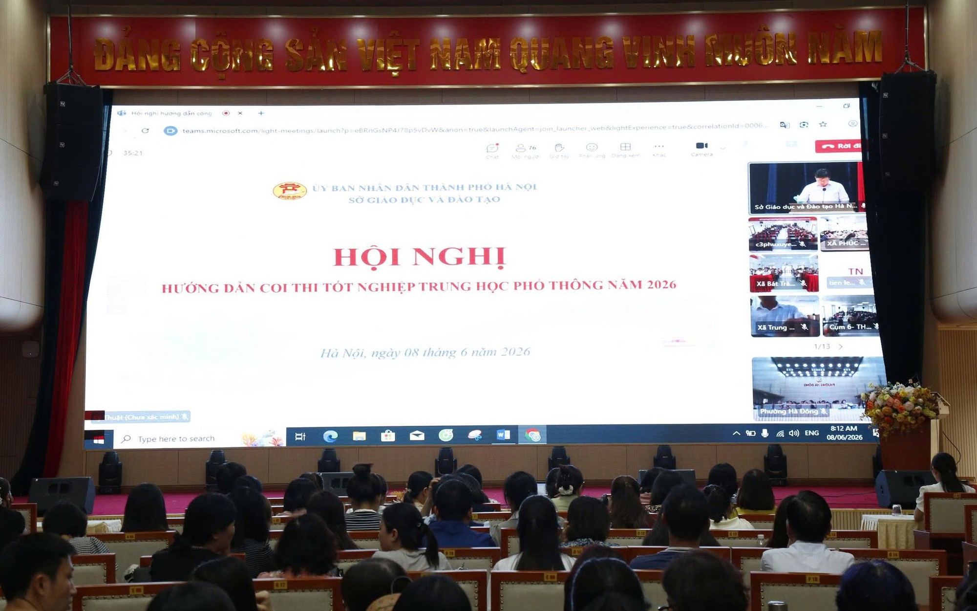 Phường Hà Đông tham dự hội nghị hướng dẫn công tác coi thi kỳ thi tốt nghiệp trung học phổ thông năm 2026