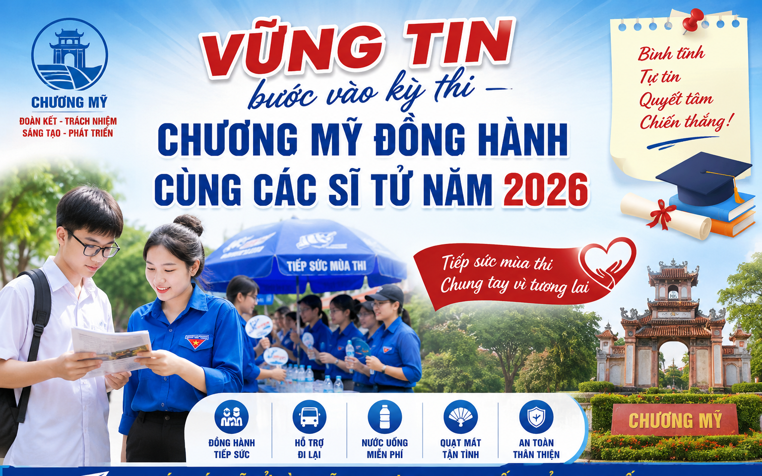 Vững tin bước vào kỳ thi – Chương Mỹ đồng hành cùng các sĩ tử năm 2026