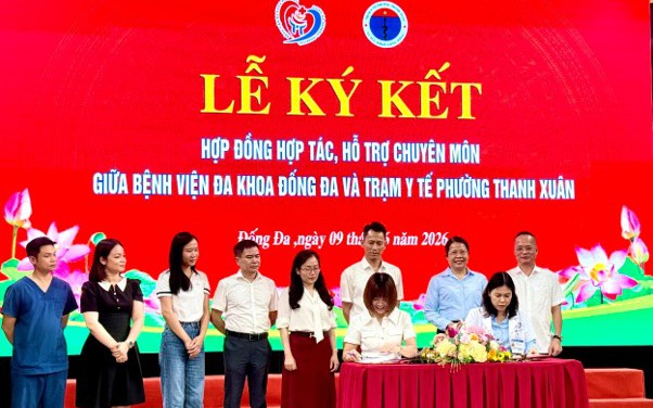 Trạm Y tế phường Thanh Xuân được Bệnh viện Đa khoa Đống Đa hỗ trợ toàn diện về chuyên môn theo chỉ đạo của Sở Y tế Hà Nội