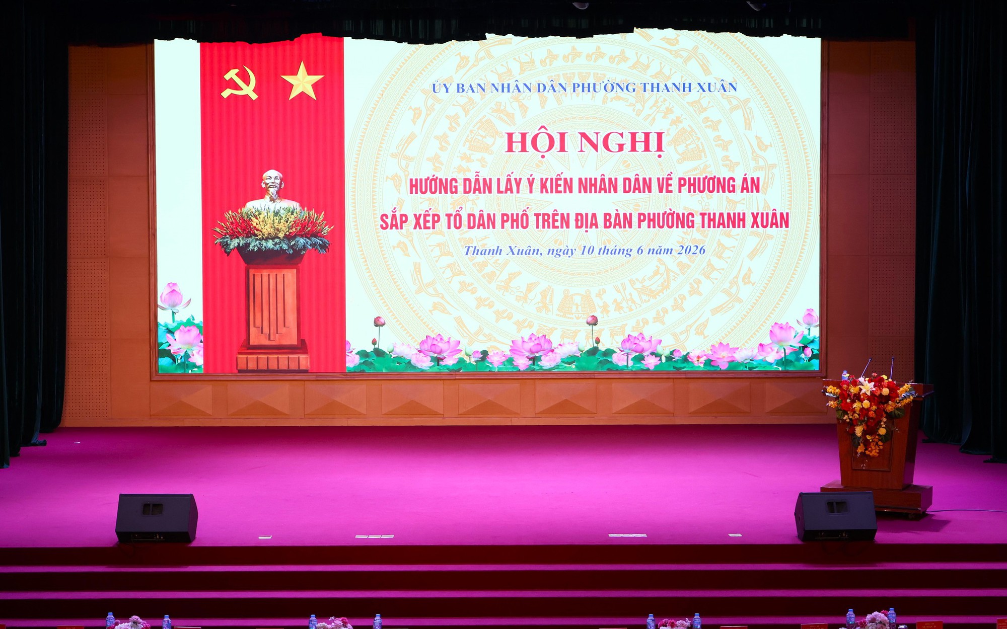 Phường Thanh Xuân: Tổ chức Hội nghị hướng dẫn lấy ý kiến Nhân dân về phương án sắp xếp tổ dân phố