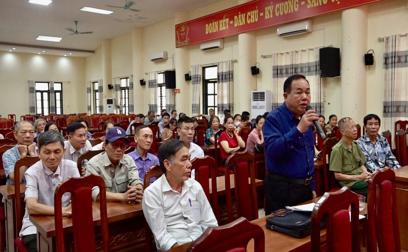 Đại biểu HĐND tổ 6 tiếp xúc cử tri trước kỳ họp tại khu vực Tân Hội xã Ô Diên- Ảnh 3.