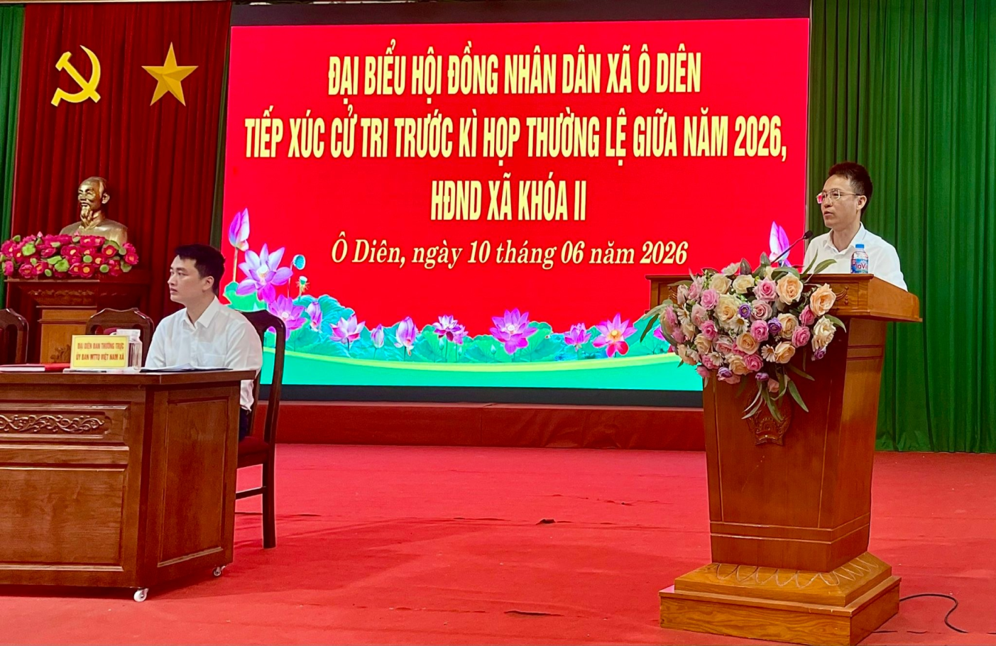 Đại biểu HĐND tổ 6 tiếp xúc cử tri trước kỳ họp tại khu vực Tân Hội xã Ô Diên- Ảnh 5.