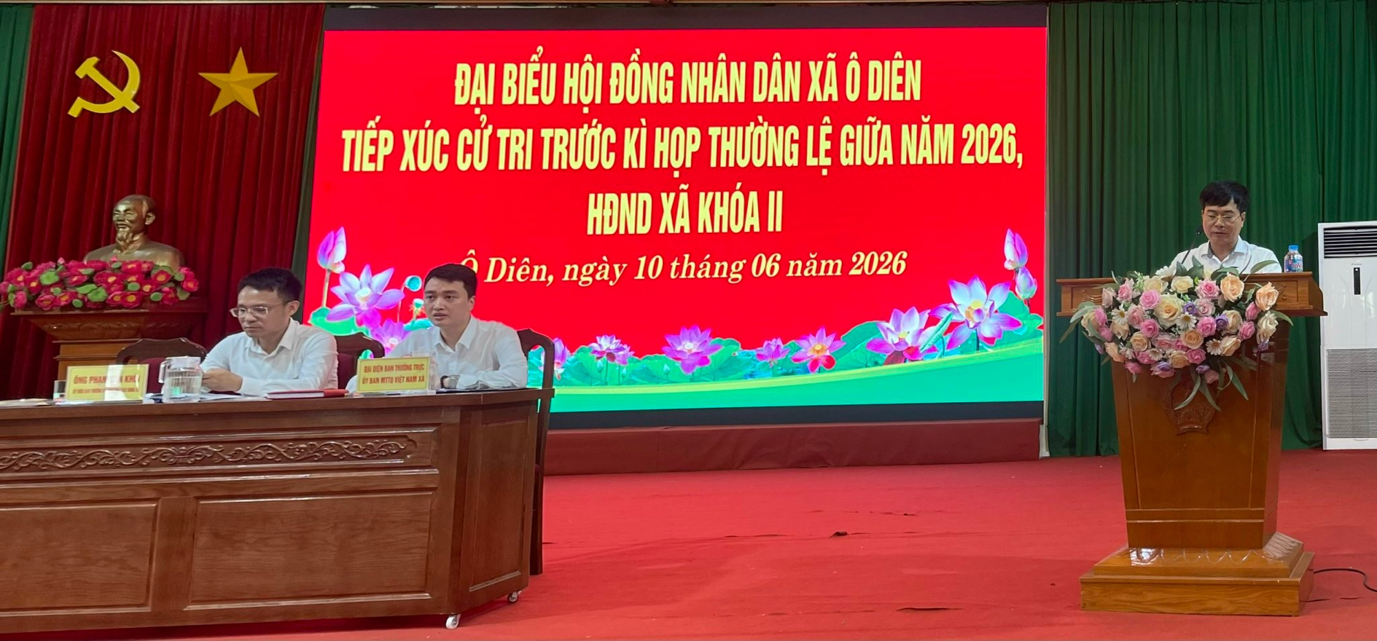 Đại biểu HĐND tổ 6 tiếp xúc cử tri trước kỳ họp tại khu vực Tân Hội xã Ô Diên- Ảnh 6.
