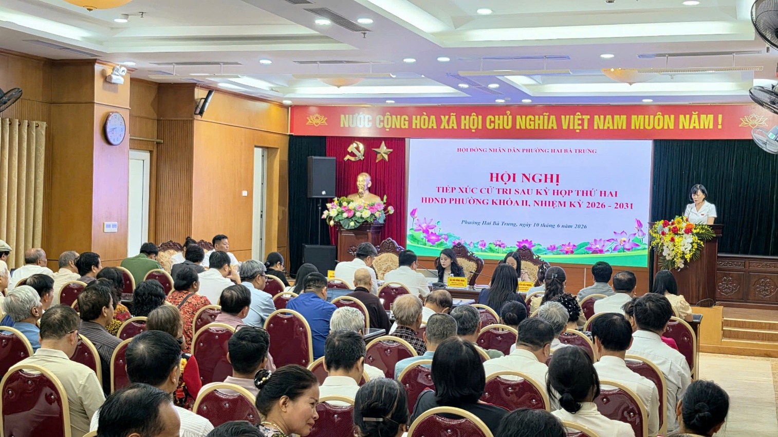 Phường Hai Bà Trưng tổ chức thành công Hội nghị tiếp xúc cử tri sau kỳ họp thứ hai HĐND phường khóa II- Ảnh 4.