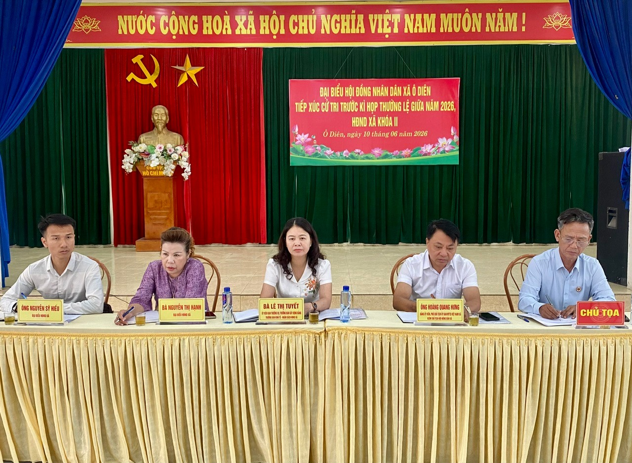 Đại biểu HĐND xã tiếp xúc cử tri Liên Trung trước Kỳ họp thường lệ giữa năm 2026- Ảnh 1.