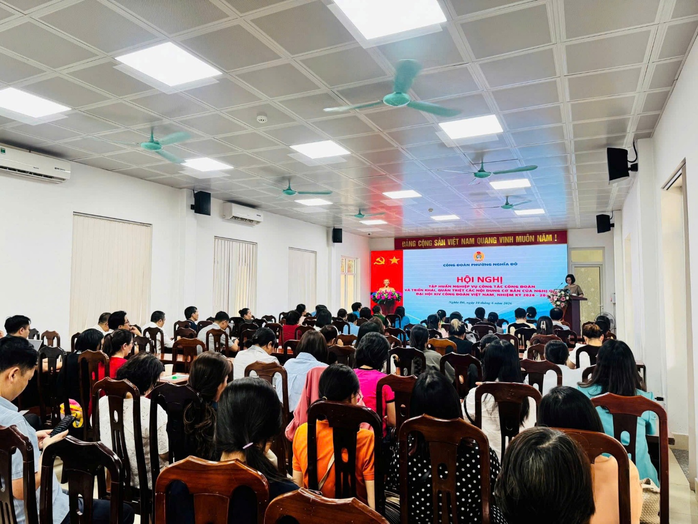 CÔNG ĐOÀN PHƯỜNG NGHĨA ĐÔ TỔ CHỨC HỘI NGHỊ TẬP HUẤN NGHIỆP VỤ CÔNG TÁC CÔNG ĐOÀN NĂM 2026- Ảnh 2.