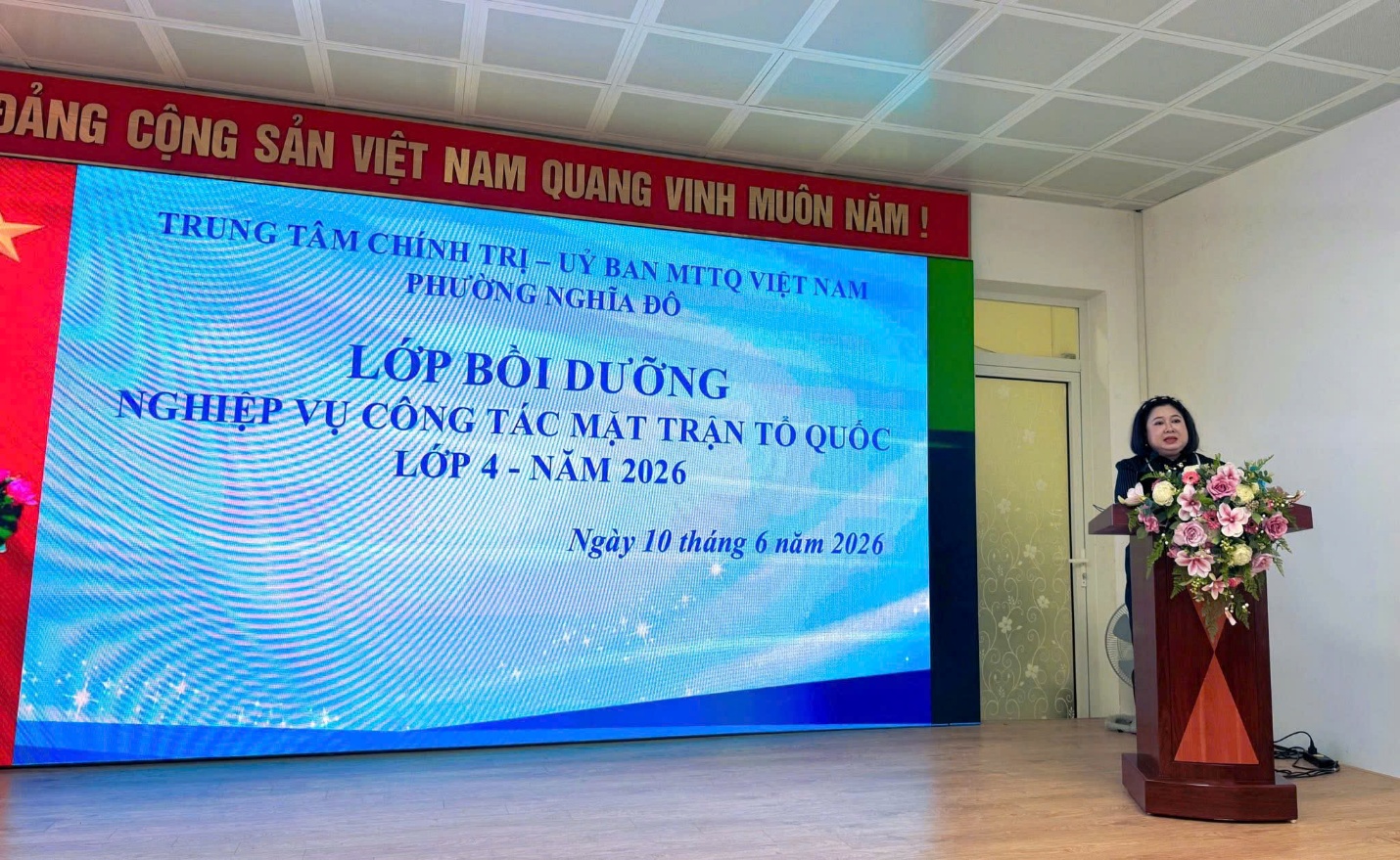 ỦY BAN MTTQ VIỆT NAM PHƯỜNG NGHĨA ĐÔ TỔ CHỨC LỚP TẬP HUẤN NGHIỆP VỤ CÔNG TÁC MẶT TRẬN NĂM 2026- Ảnh 1.