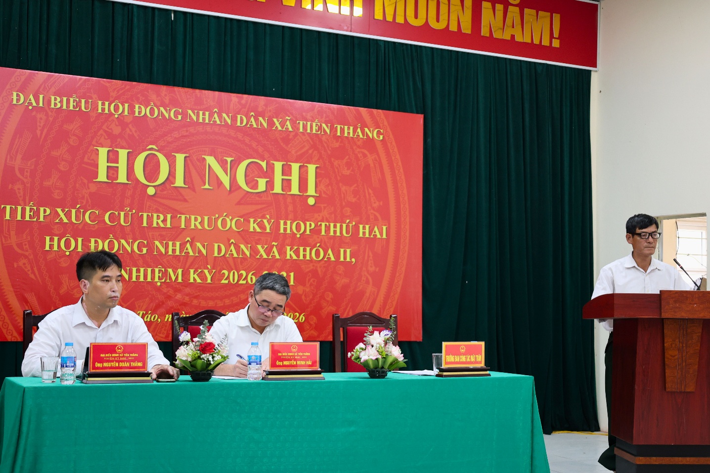 Ông Nguyễn Minh Hải - Phó Bí thư Đảng uỷ, Chủ tịch UBND xã tiếp xúc cử tri trước kỳ họp thứ hai HĐND xã khóa II, nhiệm kỳ 2026 – 2031- Ảnh 3.