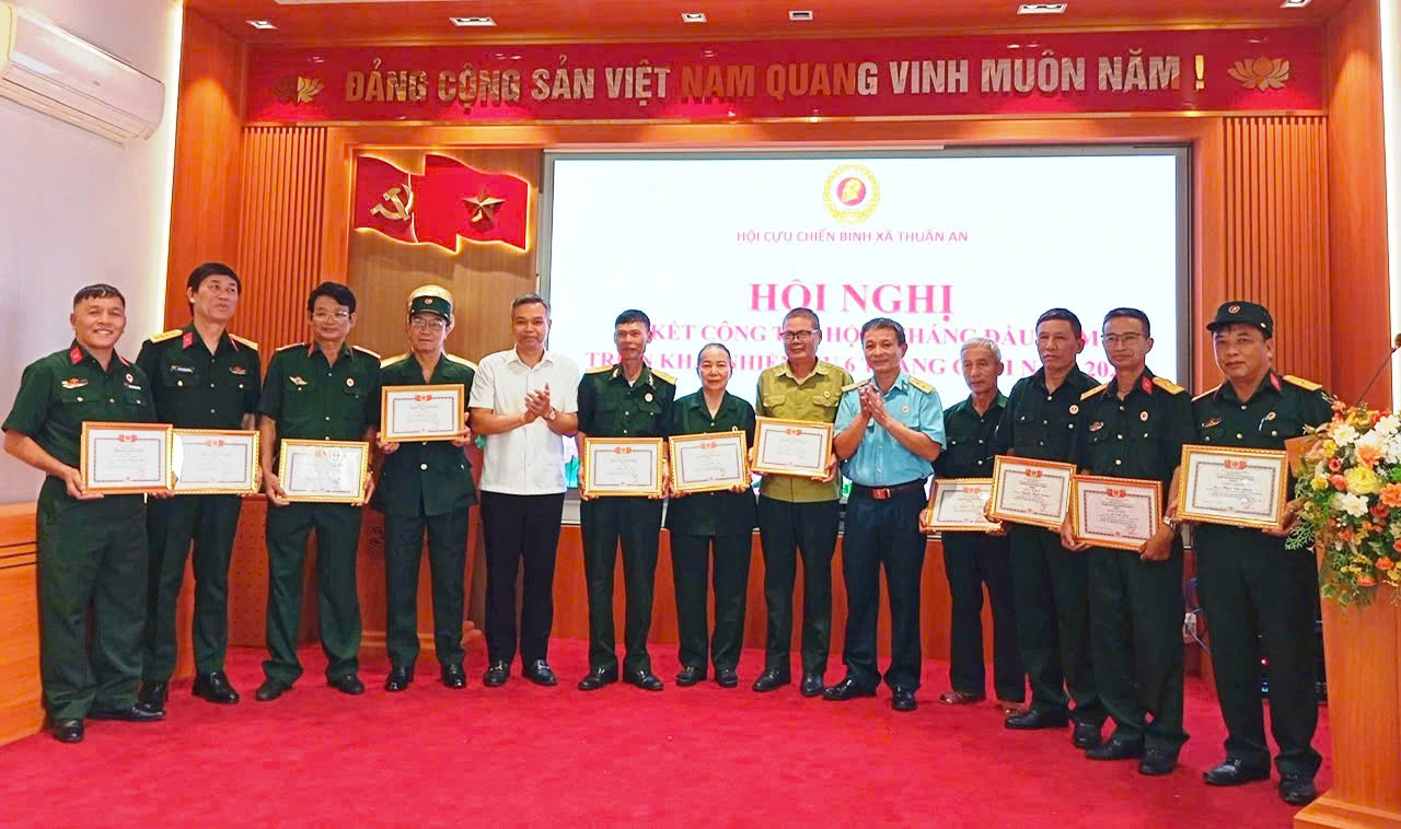 Hội Cựu chiến binh xã Thuận An sơ kết công tác Hội 6 tháng đầu năm 2026- Ảnh 3.