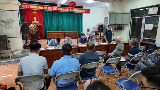 Hội nghị họp dân để thực hiện Dự án Bồi thường, hỗ trợ, tái định cư và giải phóng mặt bằng tạo quỹ đất đấu giá quyền sử dụng đất trên địa bàn xã Dương Hòa - khu giáp trung tâm thể thao Minh Khai- Ảnh 6.