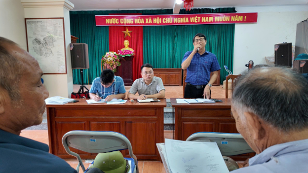 Hội nghị họp dân để thực hiện Dự án Bồi thường, hỗ trợ, tái định cư và giải phóng mặt bằng tạo quỹ đất đấu giá quyền sử dụng đất trên địa bàn xã Dương Hòa - khu giáp trung tâm thể thao Minh Khai- Ảnh 7.
