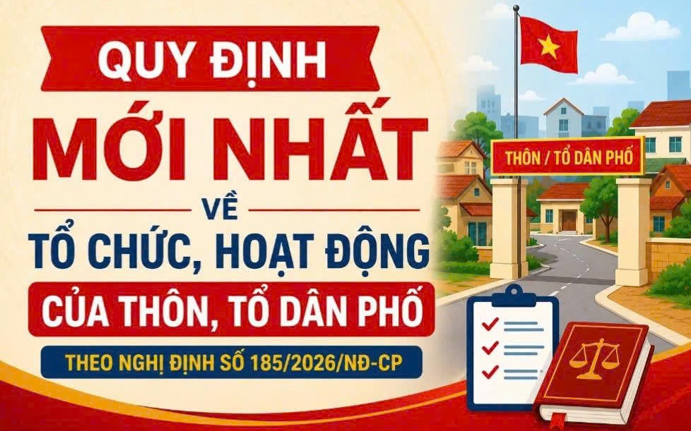 QUY ĐỊNH MỚI về TỔ CHỨC của THÔN, TỔ DÂN PHỐ