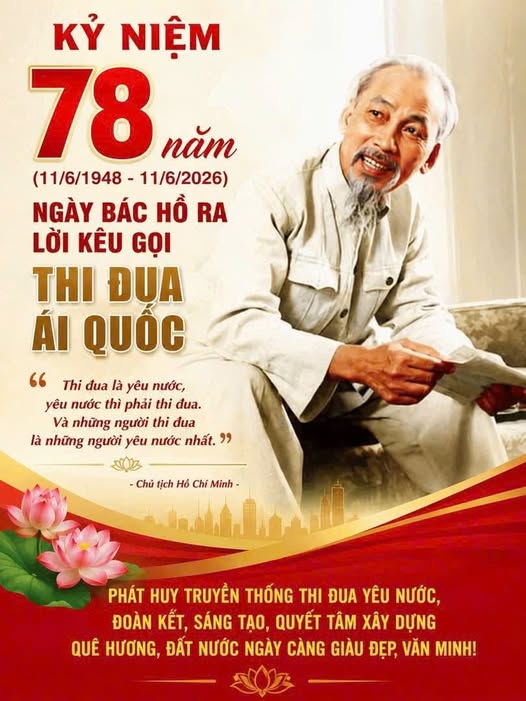 KỶ NIỆM 78 NĂM NGÀY BÁC HỒ RA “LỜI KÊU GỌI THI ĐUA ÁI QUỐC”- Ảnh 1.
