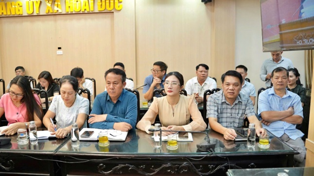 Ban Thường vụ Đảng ủy xã tổ chức tiếp sóng Hội nghị sơ kết 01 năm vận hành chính quyền địa phương 02 cấp trên địa bàn Thành phố từ điểm cầu của Thành ủy- Ảnh 3.