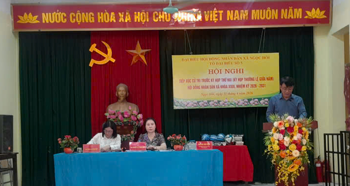 Hội nghị tiếp xúc cử tri trước Kỳ họp thứ hai HĐND xã Ngọc Hồi khóa XXIII, nhiệm kỳ 2026-2031- Ảnh 5.