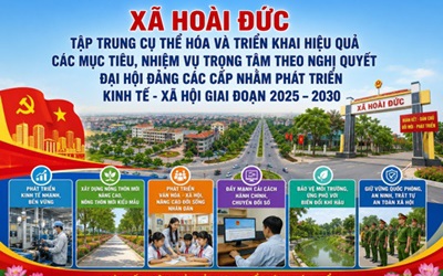 Hoài Đức cụ thể hóa và triển khai các mục tiêu, nhiệm vụ trọng tâm theo Nghị quyết Đại Hội Đảng các cấp nhằm phát triển kinh tế - xã hội giai đoạn 2025 – 2030