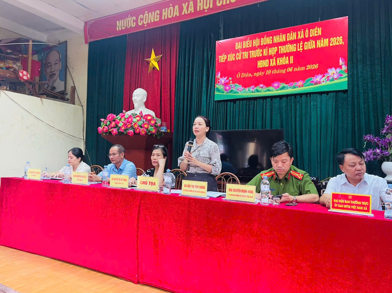 Tổ đại biểu số 7 HĐND xã Ô Diên tiếp xúc cử tri khu vựcTân Lập trước kỳ họp thường lệ giữa năm 2026- Ảnh 3.