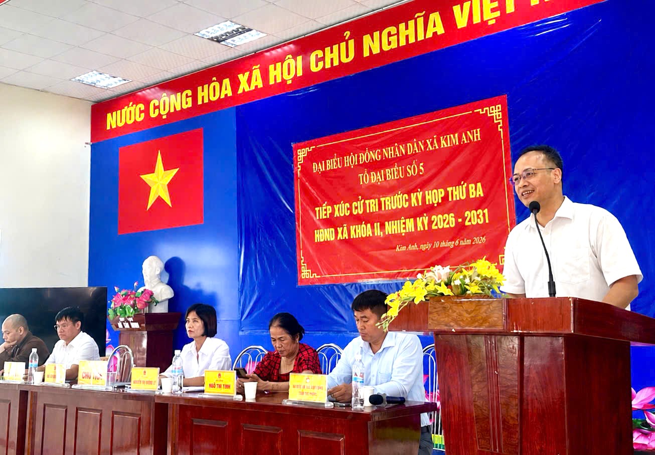 5 TỔ ĐẠI BIỂU HĐND XÃ KIM ANH TIẾP XÚC CỬ TRI TRƯỚC KỲ HỌP THỨ 3 HĐND XÃ KHÓA II, NHIỆM KỲ 2026 – 2031- Ảnh 1.