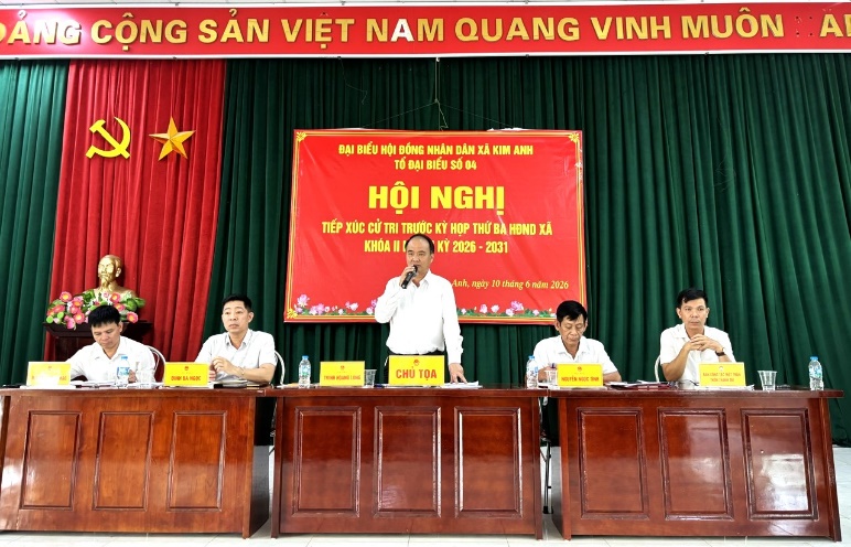 5 TỔ ĐẠI BIỂU HĐND XÃ KIM ANH TIẾP XÚC CỬ TRI TRƯỚC KỲ HỌP THỨ 3 HĐND XÃ KHÓA II, NHIỆM KỲ 2026 – 2031- Ảnh 4.