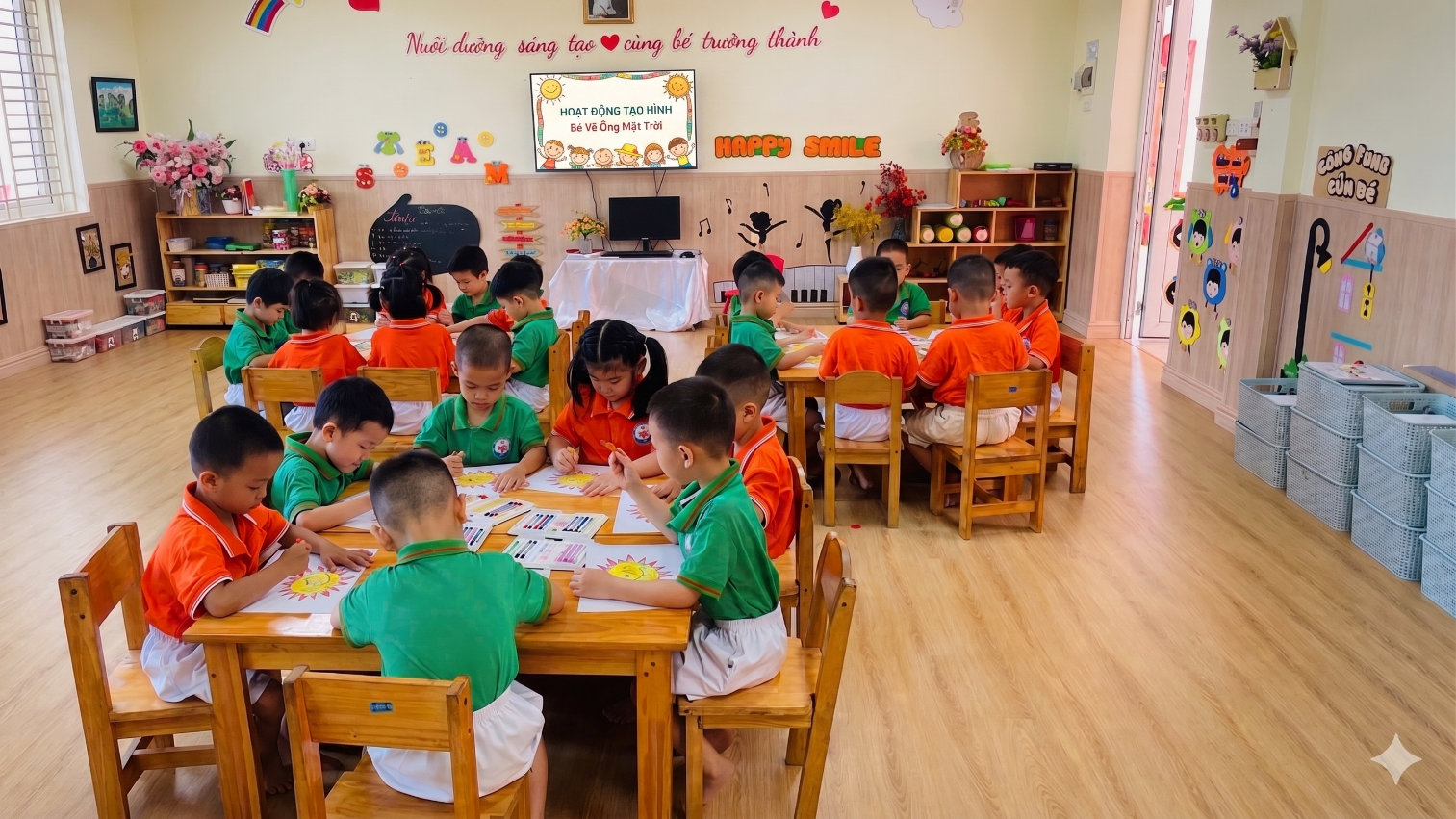 Trường Mầm non A Tứ Hiệp tổ chức các hoạt động hè bổ ích, an toàn cho trẻ- Ảnh 3.