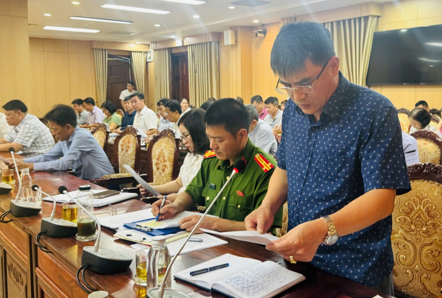 Xã Hoài Đức triển khai dự thảo Đề án sắp xếp thôn, tổ dân phố trên địa bàn- Ảnh 4.