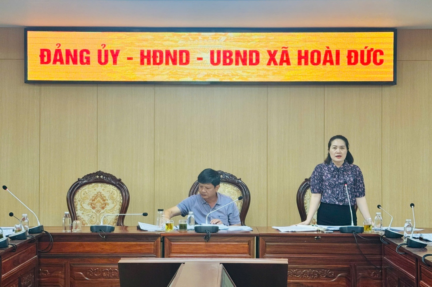 Xã Hoài Đức triển khai dự thảo Đề án sắp xếp thôn, tổ dân phố trên địa bàn- Ảnh 5.