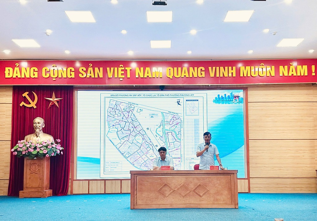 PHƯỜNG PHƯƠNG LIỆT: TỔ CHỨC HỘI NGHỊ TRIỂN KHAI PHƯƠNG ÁN SẮP XẾP TỔ DÂN PHỐ TRÊN ĐỊA BÀN- Ảnh 5.