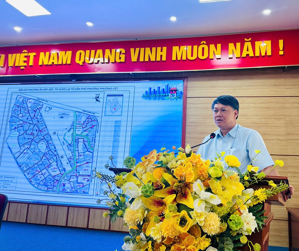 PHƯỜNG PHƯƠNG LIỆT: TỔ CHỨC HỘI NGHỊ TRIỂN KHAI PHƯƠNG ÁN SẮP XẾP TỔ DÂN PHỐ TRÊN ĐỊA BÀN- Ảnh 6.
