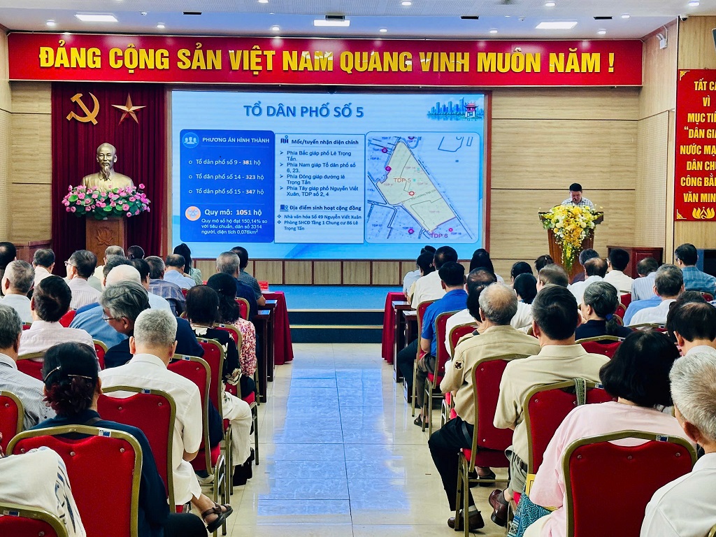 PHƯỜNG PHƯƠNG LIỆT: TỔ CHỨC HỘI NGHỊ TRIỂN KHAI PHƯƠNG ÁN SẮP XẾP TỔ DÂN PHỐ TRÊN ĐỊA BÀN- Ảnh 7.